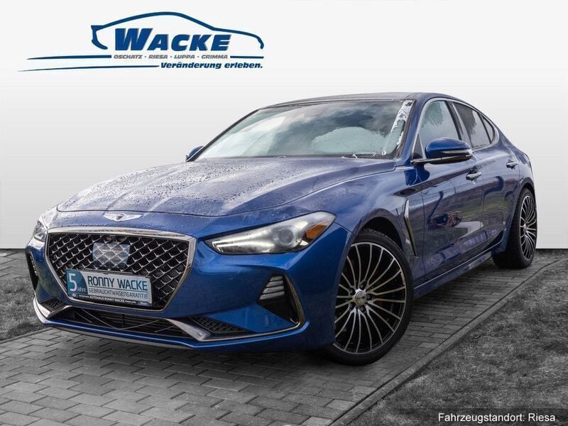Farbe: blau Gebraucht 2021 Genesis G70 Limousine | 34.777 € - Bild 1/4