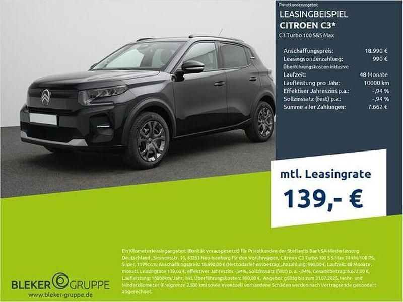 Perlaneraschwarz Gebraucht 2025 Citroën C3 Kleinwagen | 18.990 € (Fairer Preis) - Bild 1/3
