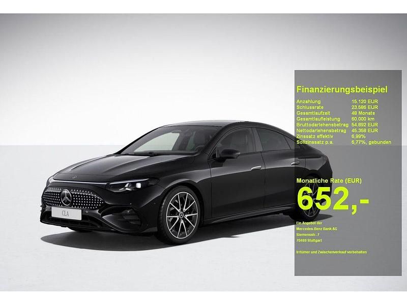 Schwarz Neu 2025 Mercedes CLA 250+ AMG Limousine | 60.478 € - Bild 1/3