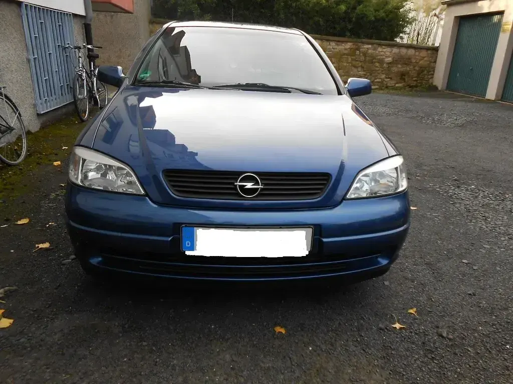 Brugt Opel Astra Elegance 84 HK (61 kW) 2002 Blå Sedan