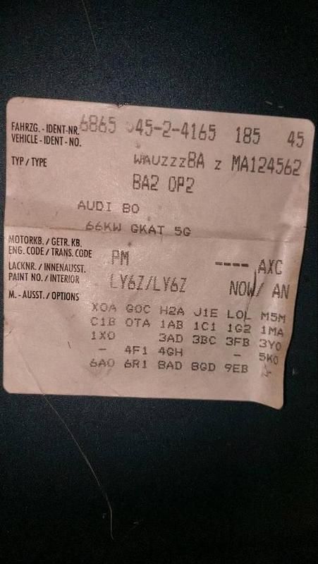 Second-hand Audi 80 90 CP (66 kW) 1990 Albastru Berlinǎ