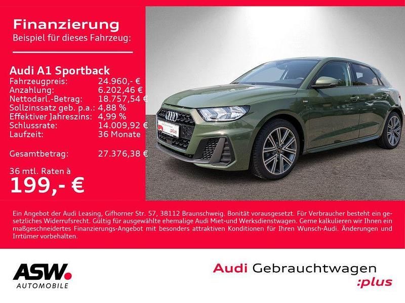 Grün Gebraucht 2024 Audi A1 Sportback S-Line Kleinwagen | 24.960 € (Fairer Preis) - Bild 1/4