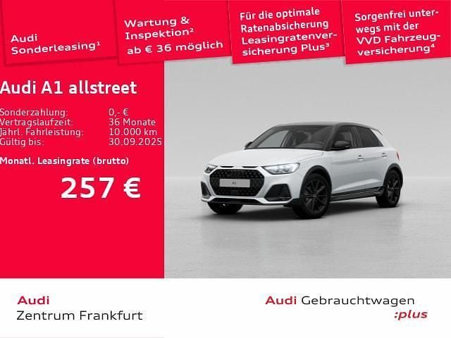 Gletscherweiß metallic Gebraucht 2024 Audi A1 Basis Kleinwagen | 25.450 € (Etwas zu teuer) - Bild 1/2