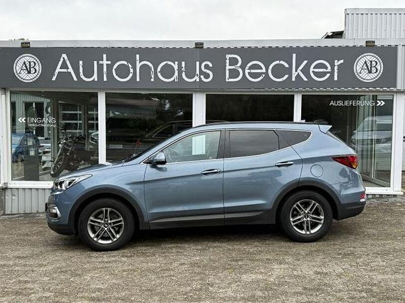 Blau Gebraucht 2018 Hyundai Santa Fe SUV | 19.950 € (Fairer Preis) - Bild 1/3