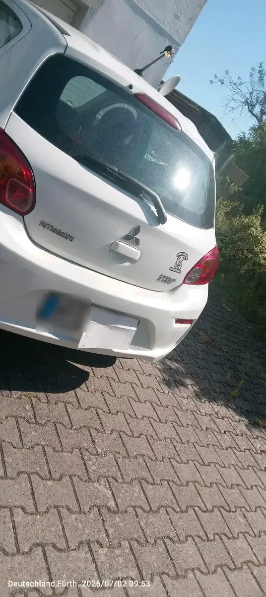 Gebraucht Mitsubishi Space Star 71 PS (52 kW) 2017 Weiß Kleinwagen