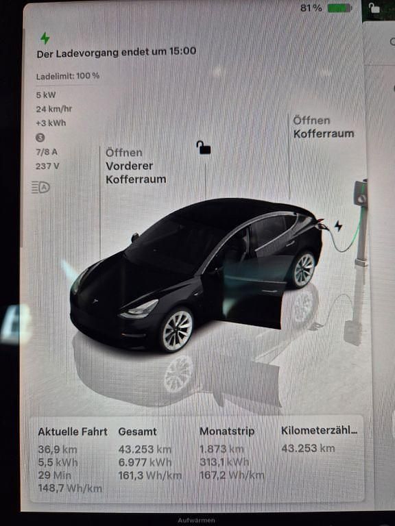 Gebraucht Tesla Model 3 RWD 208 kW (283 PS) 2023 Schwarz Limousine