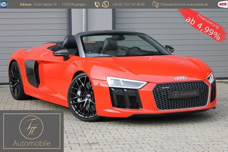 Rot Gebraucht 2018 Audi R8 Spyder Advanced Cabrio | 149.999 € (Fairer Preis) - Bild 1/4