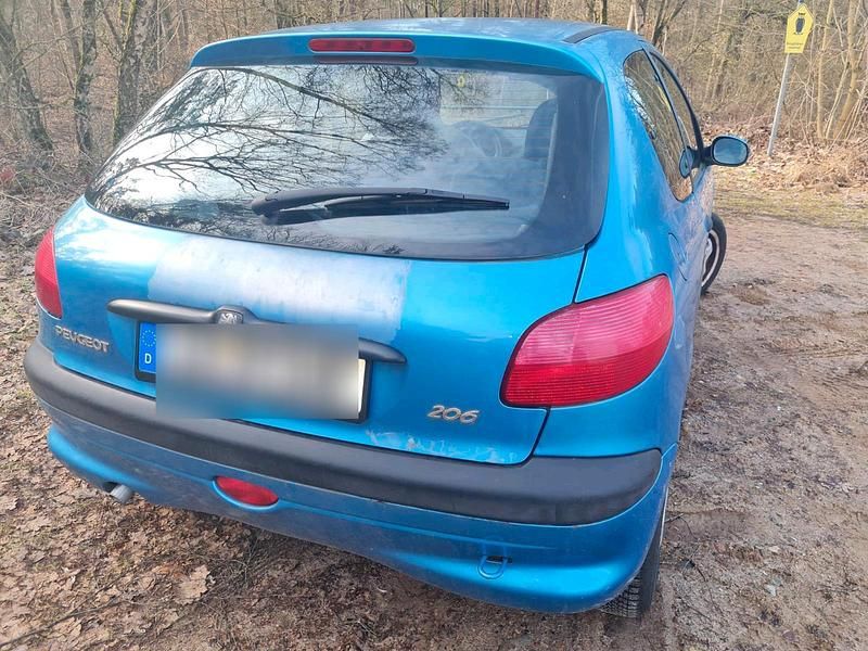 Gebraucht Peugeot 206 75 PS (55 kW) 2000 Blau Kleinwagen