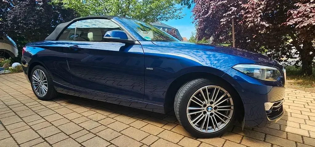 Gebraucht BMW 218 Luxury Line 136 PS (100 kW) 2017 Blau Cabrio