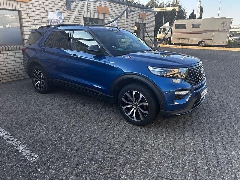 Blau Gebraucht 2021 Ford Explorer ST-Line SUV | 39.900 € (Superpreis) - Bild 1/4