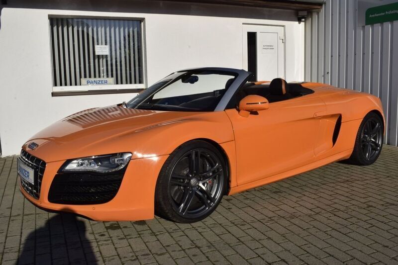 Orange Gebraucht 2010 Audi R8 Spyder Sport Cabrio | 66.990 € (Superpreis) - Bild 1/4