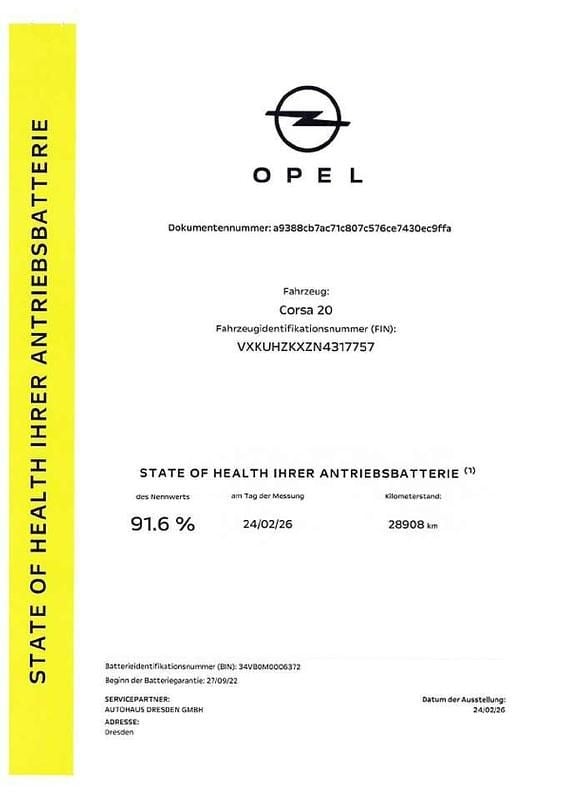 Gebraucht Opel Corsa-e Edition 100 kW (136 PS) 2022 Power orange (metallic) Kleinwagen