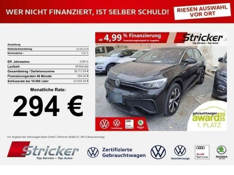 Grenadillschwarz metallic Gebraucht 2023 VW ID.5 Pro Performance SUV | 29.940 € (Superpreis) - Bild 1/3