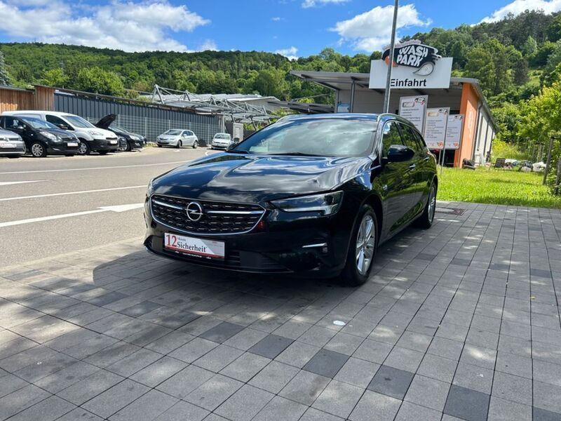 Schwarz Gebraucht 2021 Opel Insignia Elegance Kombi | 16.999 € (Superpreis) - Bild 1/4