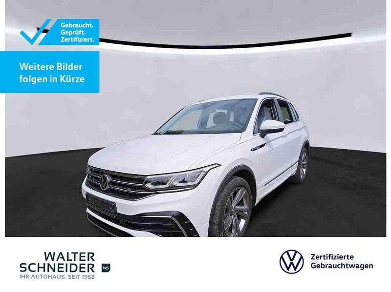 Pure white Gebraucht 2021 VW Tiguan R-line SUV | 32.950 € (Fairer Preis) - Bild 1/2