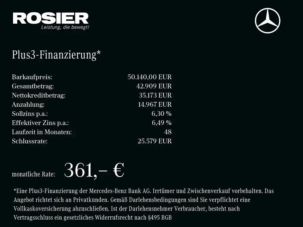 Gebraucht Mercedes GLC200 Advanced Plus 204 PS (150 kW) 2025 Schwarz / obsidianschwarz SUV