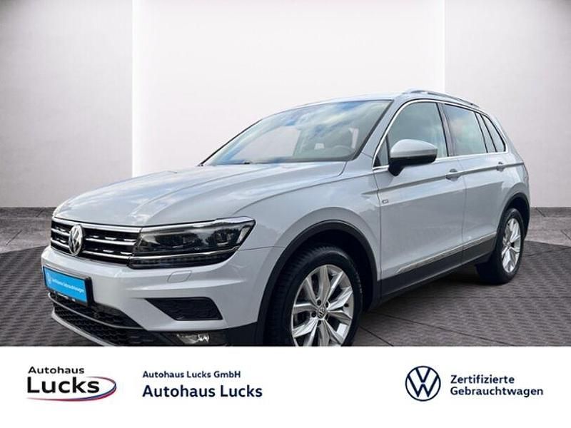 White silver metallic (metallic) Gebraucht 2018 VW Tiguan Join SUV | 18.690 € (Etwas zu teuer) - Bild 1/4