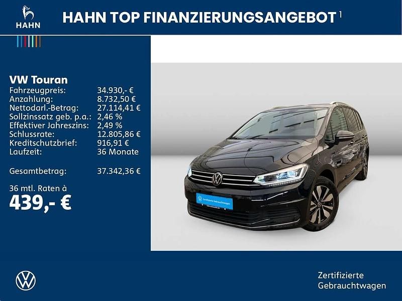 Gebraucht VW Touran Goal 150 PS (110 kW) 2025 Grenadillschwarz metallic Van / Kleinbus