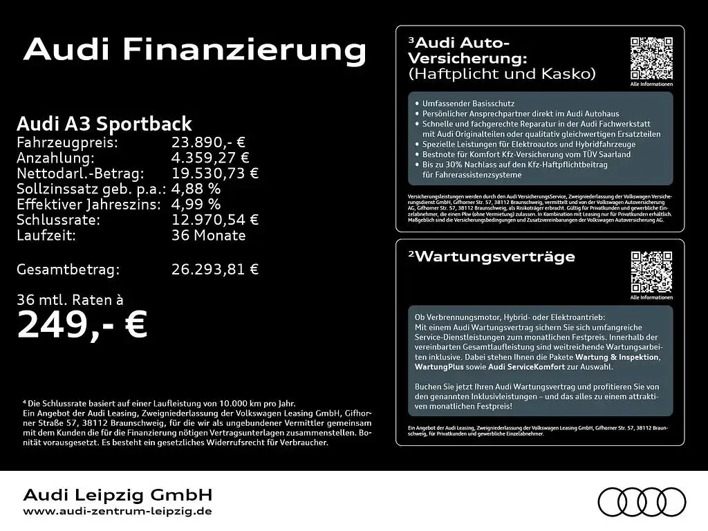 Używany Audi A3 Advanced Plus 110 KM (80 kW) 2022 Czerwony Sedan/Limuzyna