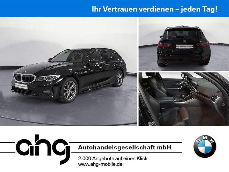 Schwarz Gebraucht 2021 BMW 318 Sport Line Kombi | 21.860 € (Fairer Preis) - Bild 1/4