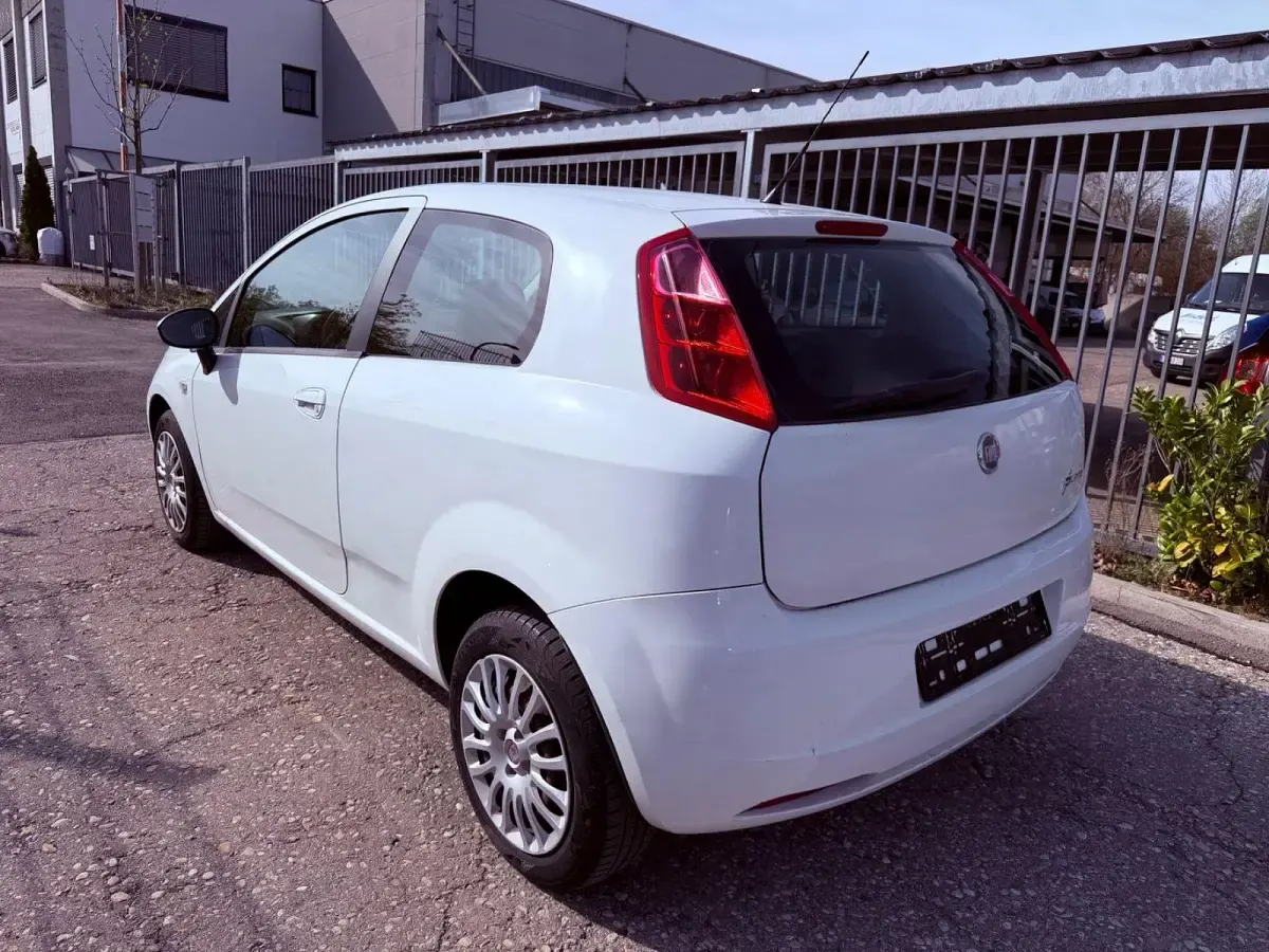 Gebraucht Fiat Punto Dynamic 77 PS (56 kW) 2009 Weiß Kleinwagen