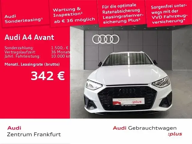 Gebraucht Audi A4 S-Line 204 PS (150 kW) 2023 Gletscherweiß metallic Kombi