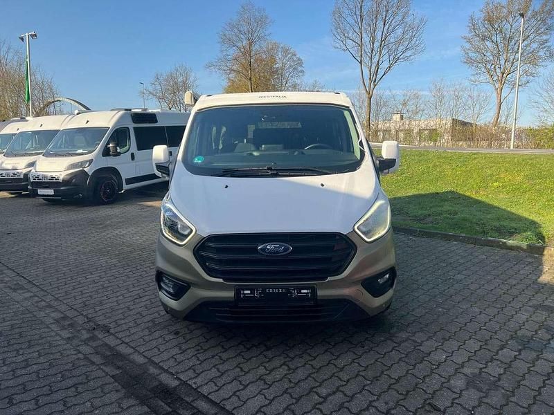 Gebraucht Ford Transit Custom Nugget 185 PS (136 kW) 2022 Frozen white teilfoliert Van / Kleinbus