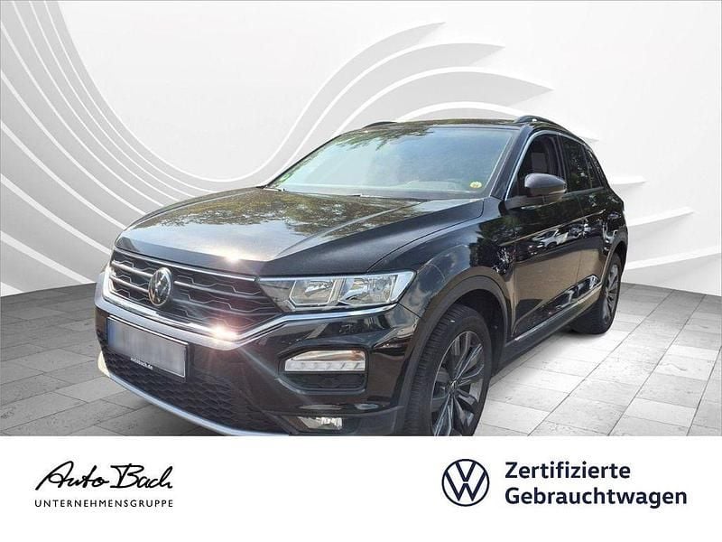Schwarz (deep black perleffekt) Gebraucht 2021 VW T-Roc Sportline SUV | 22.940 € (Guter Preis) - Bild 1/4