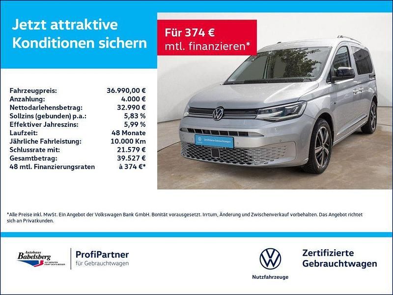 Silber Gebraucht 2024 VW Caddy Style Van / Kleinbus | 36.990 € (Superpreis) - Bild 1/3