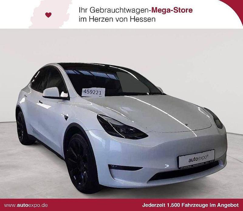 Pearl white multicoat Gebraucht 2024 Tesla Model Y Long Range AWD SUV | 37.790 € (Fairer Preis) - Bild 1/4