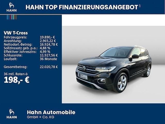Gebraucht VW T-Cross Style 110 PS (80 kW) 2021 Deep black perleffekt SUV