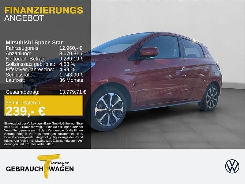 Gebraucht Mitsubishi Space Star Top 80 PS (58 kW) 2019 Rot Kleinwagen