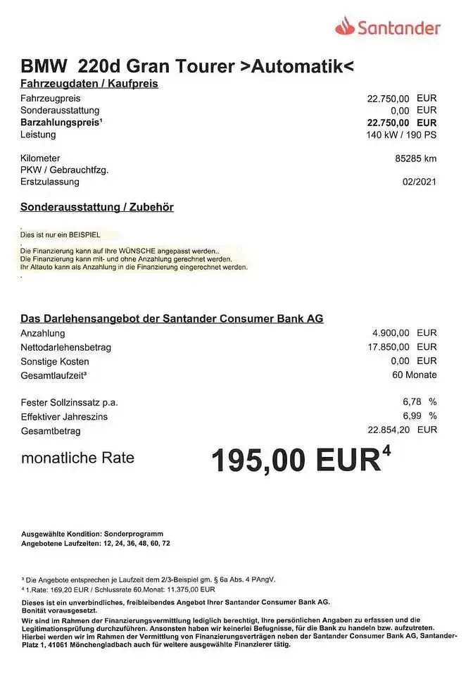 Gebraucht BMW 220 190 PS (139 kW) 2021 Schwarz ii/bonnet fluid black Van / Kleinbus