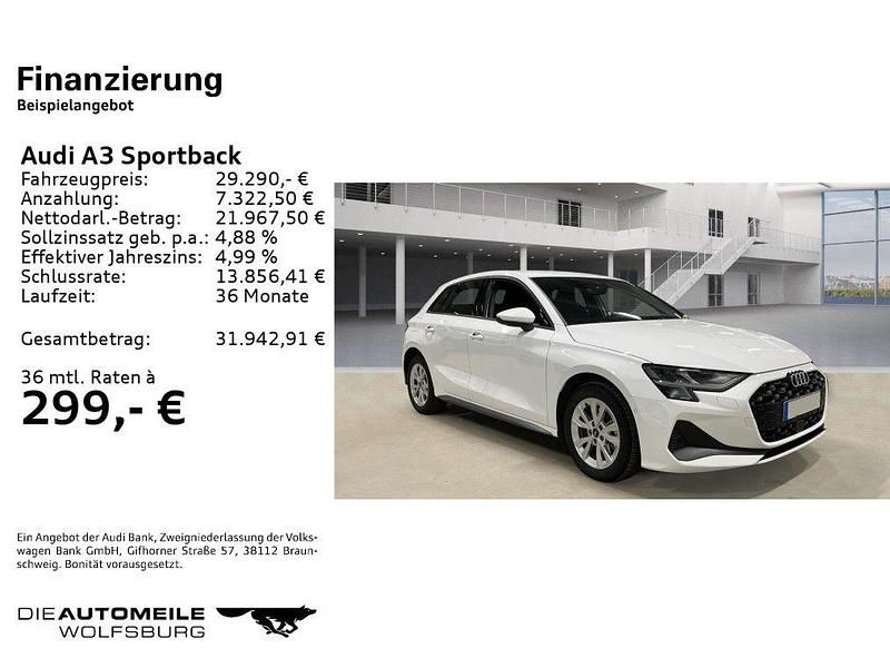 Gebraucht Audi A3 Ambiente 150 PS (110 kW) 2025 Arkonaweiß Limousine
