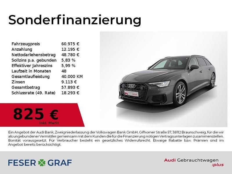 Chronosgrau metallic Gebraucht 2025 Audi A6 Ambiente Kombi | 60.975 € (Superpreis) - Bild 1/4
