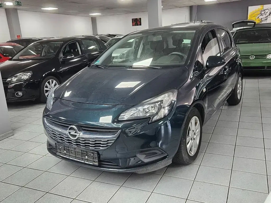 Gebraucht Opel Corsa Edition 90 PS (66 kW) 2015 Grün Kleinwagen