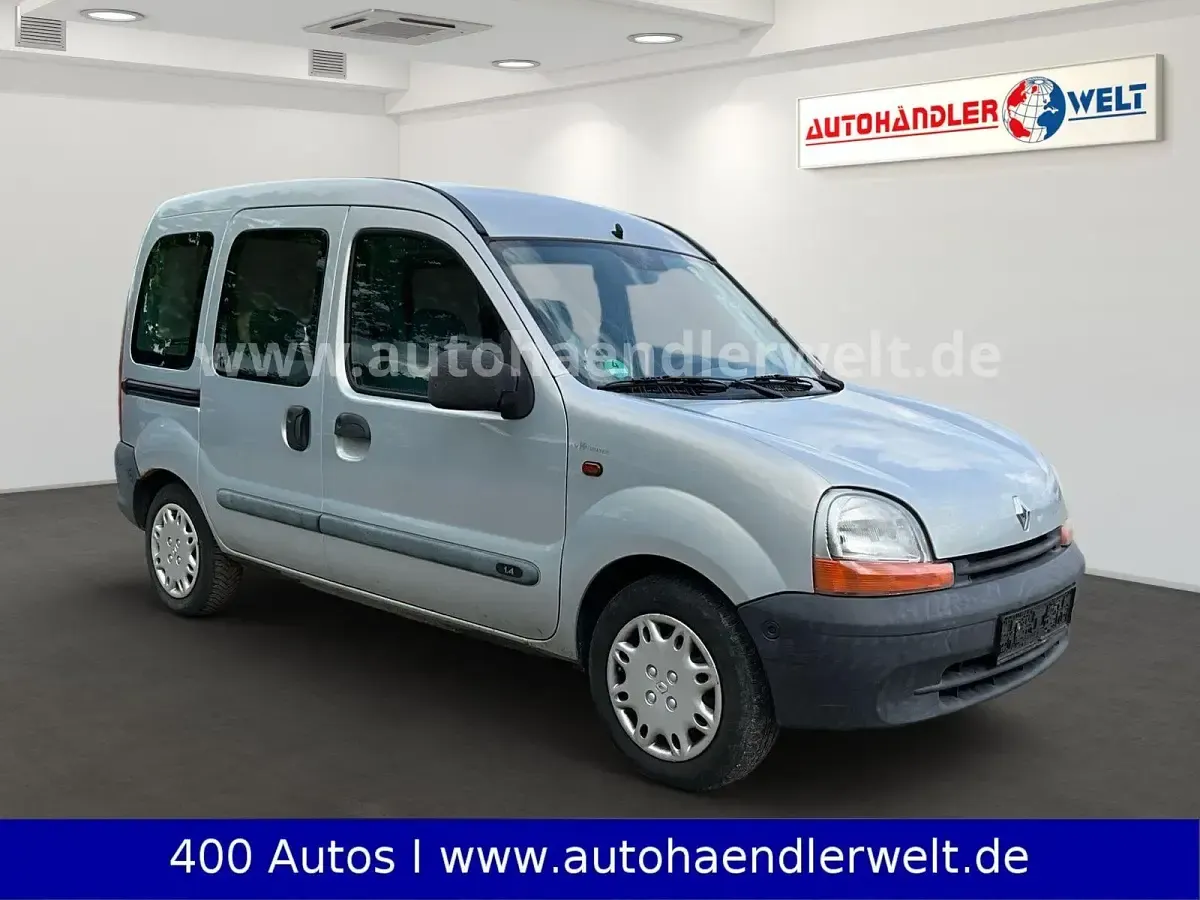 Gebraucht Renault Kangoo Authentique 75 PS (55 kW) 2001 Silber Van / Kleinbus
