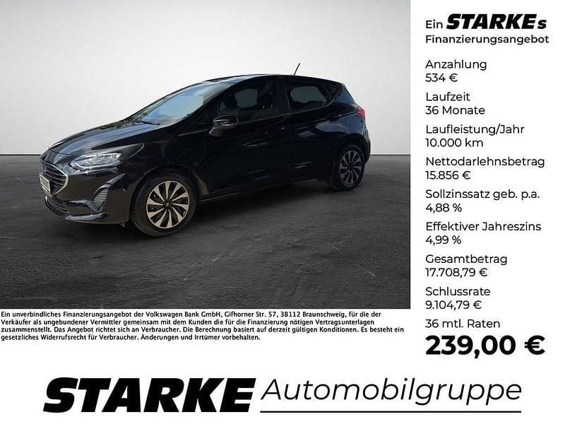 Schwarz Gebraucht 2023 Ford Fiesta Titanium Limousine | 16.390 € (Superpreis) - Bild 1/4