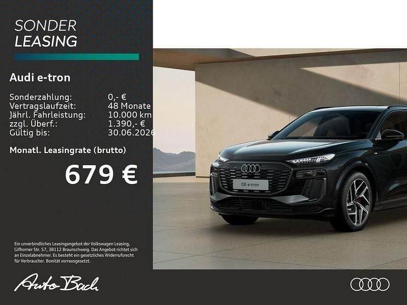 Neu Audi Q6 e-tron S-Line 225 kW (306 PS) 2026 Mythosschwarz metallic SUV