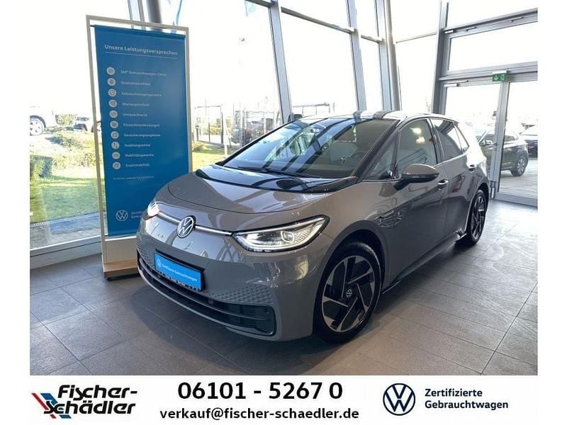Gebraucht VW ID.3 106 kW (145 PS) 2021 Mondsteingrau schwarz Kleinwagen