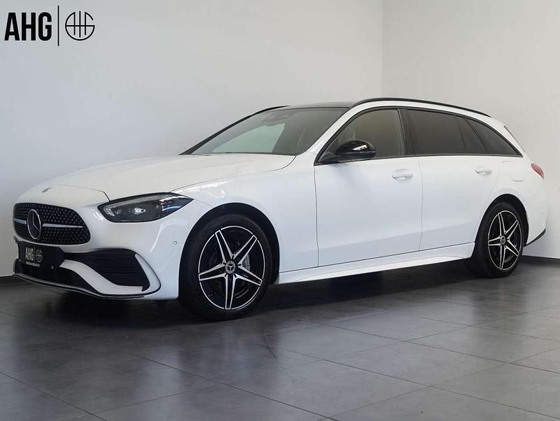 Weiß Gebraucht 2023 Mercedes C300e AMG line Kombi | 36.990 € (Fairer Preis) - Bild 1/4