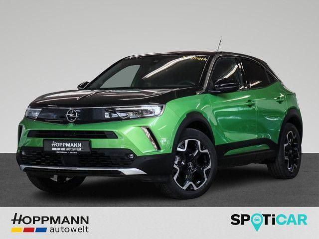 Matcha green/ikone gruen Gebraucht 2021 Opel Mokka-e Ultimate SUV | 16.990 € (Fairer Preis) - Bild 1/4