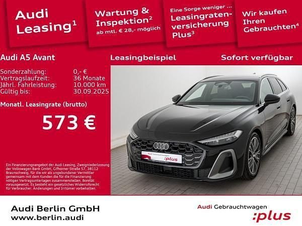 Schwarz (mythosschwarz metallic) Gebraucht 2025 Audi A5 Ambiente Coupé | 51.991 € (Superpreis) - Bild 1/3