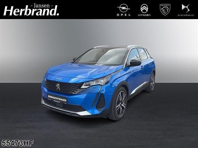 Blau/metallic lackierung drei Gebraucht 2021 Peugeot 3008 GT SUV | 24.890 € (Etwas zu teuer) - Bild 1/4