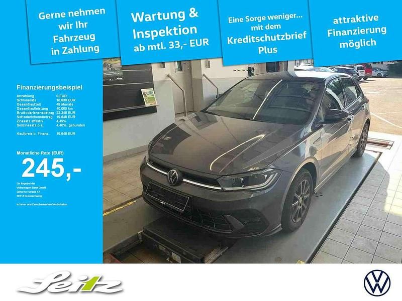 Grau Gebraucht 2022 VW Polo R-line Kleinwagen | 19.648 € (Fairer Preis) - Bild 1/3