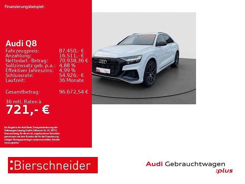 Weiß Gebraucht 2023 Audi Q8 S-Line SUV | 87.450 € (Superpreis) - Bild 1/3