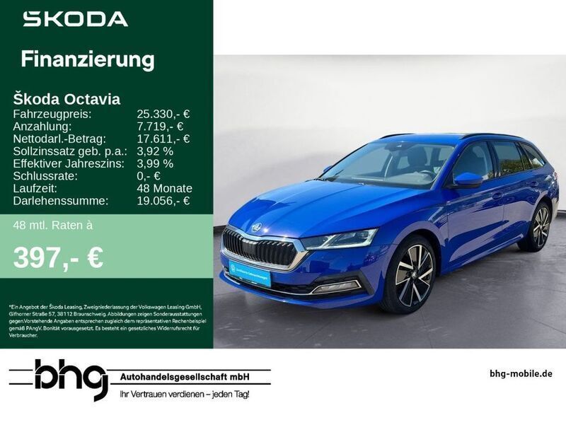 Blau Gebraucht 2021 Skoda Octavia Style Kombi | 25.330 € (Fairer Preis) - Bild 1/4