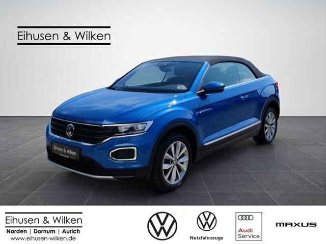 Blau Gebraucht 2021 VW T-Roc Cabriolet Style Cabrio | 21.980 € (Fairer Preis) - Bild 1/4