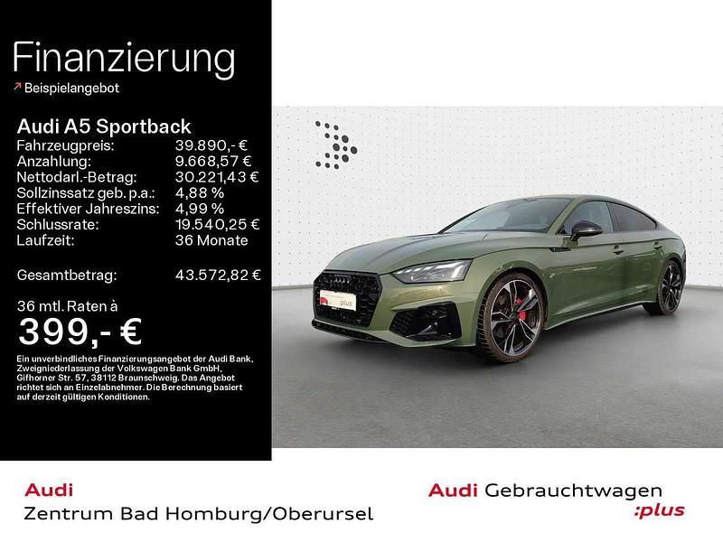 Distriktgrün metallic Gebraucht 2023 Audi A5 Business Limousine | 39.890 € (Teuer) - Bild 1/4