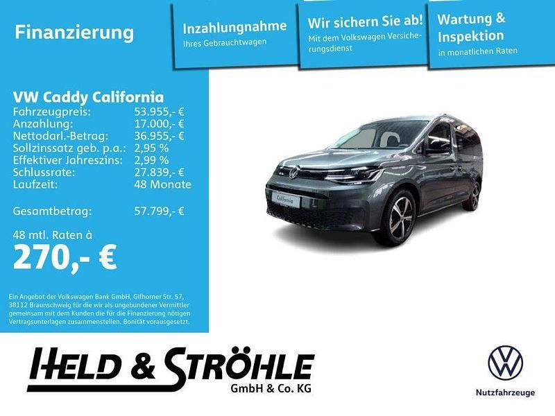 Grau Neu 2025 VW Caddy Maxi California Van / Kleinbus | 51.200 € - Bild 1/4